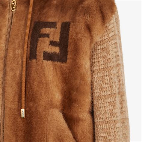 giubbotto scozzese marrone fendi|Giubbotto .